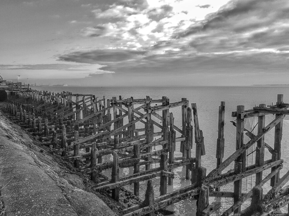 Abandoned decaying docks.
