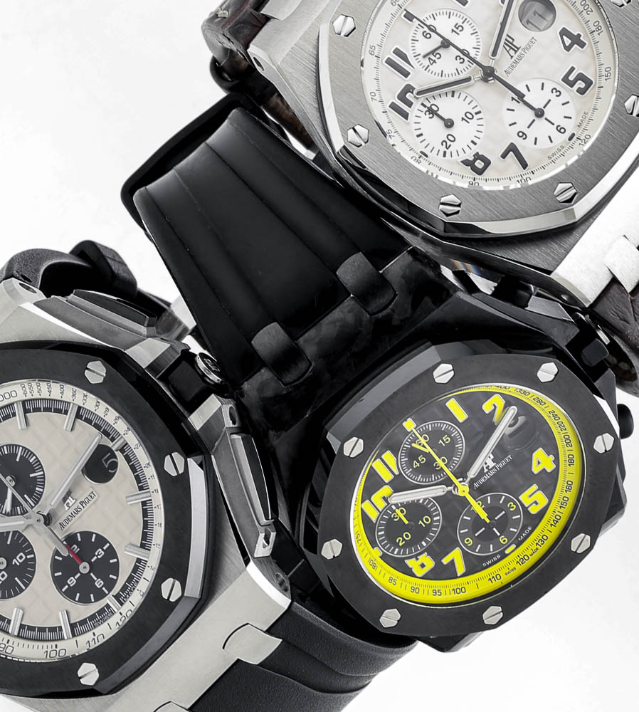 A trio of Audemars watches.