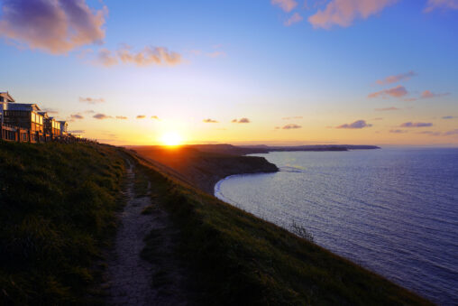 Sunset on the coast