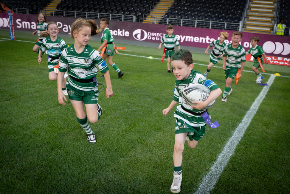 Kids rugby match